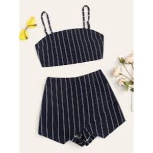 ✨SHEIN STRIPED TWO-PIECE OUTFIT✨